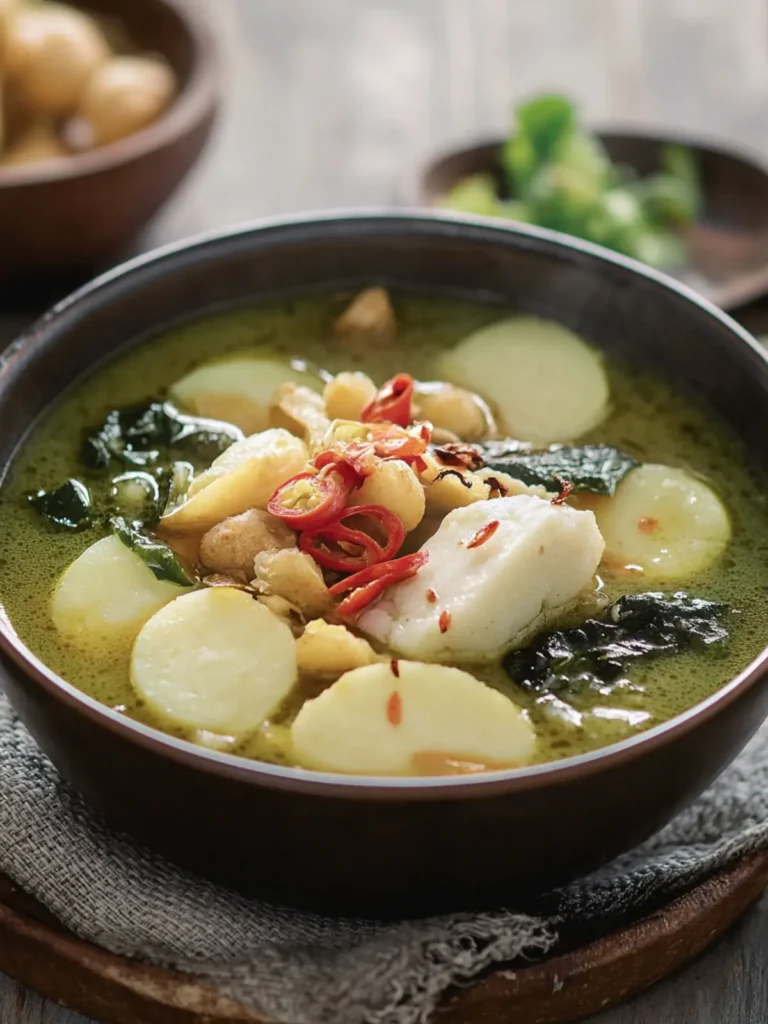 Indonesian Lontong Sayur: Delightful Vegetable Soup with Rice Cakes 2 Indonesian Lontong Sayur (Vegetable Soup with Rice Cakes)