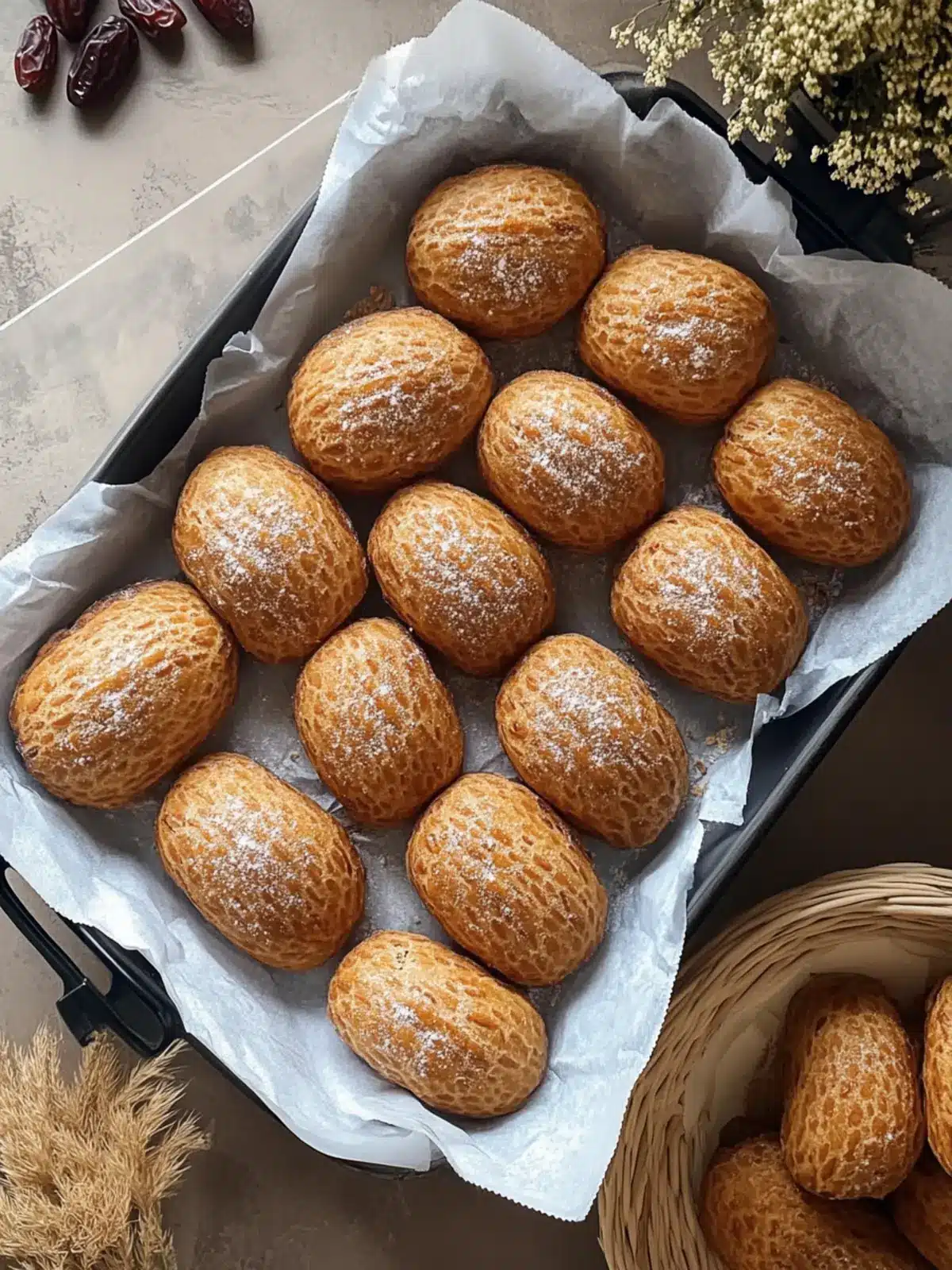 Dudove (Bosnian Sweet Date Rolls)