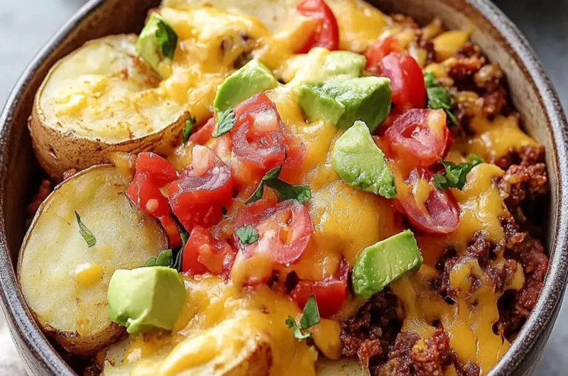 Loaded Fiesta Potato Bowls: Crispy & Cheesy Dinner Fun