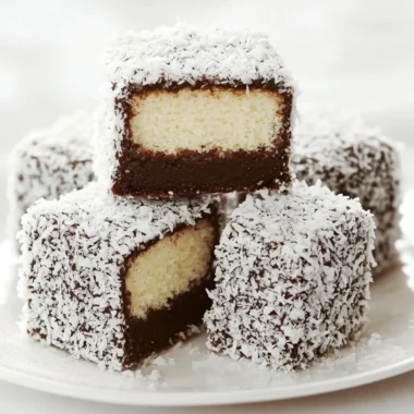 Australian Lamingtons (Sponge Cake with Chocolate and Coconut)