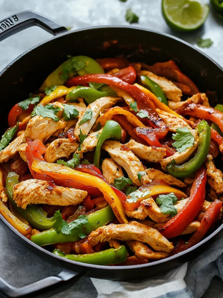 Skillet Chicken Fajitas Recipe