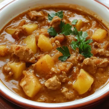 Peruvian Carapulcra (Pork and Dried Potato Stew)