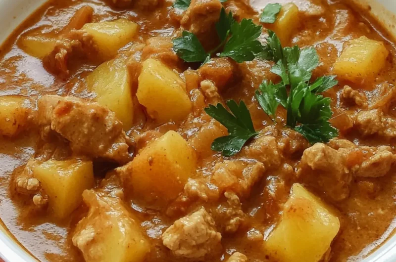 Peruvian Carapulcra (Pork and Dried Potato Stew)