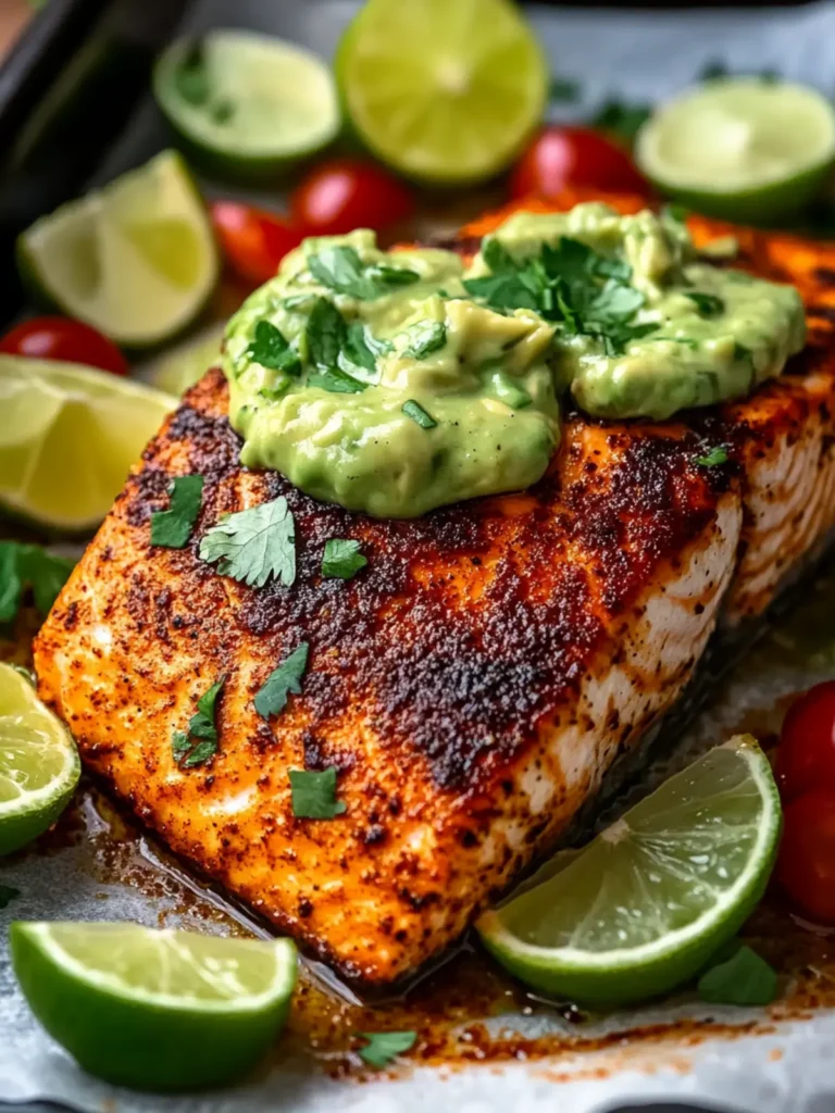 Create Flavorful Memories With Baked Cajun Salmon And Avocado Lime Sauce