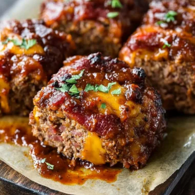 Savory Mini BBQ Bacon Cheddar Meatloaf You'll Love 9 Mini BBQ Bacon Cheddar Meatloaf