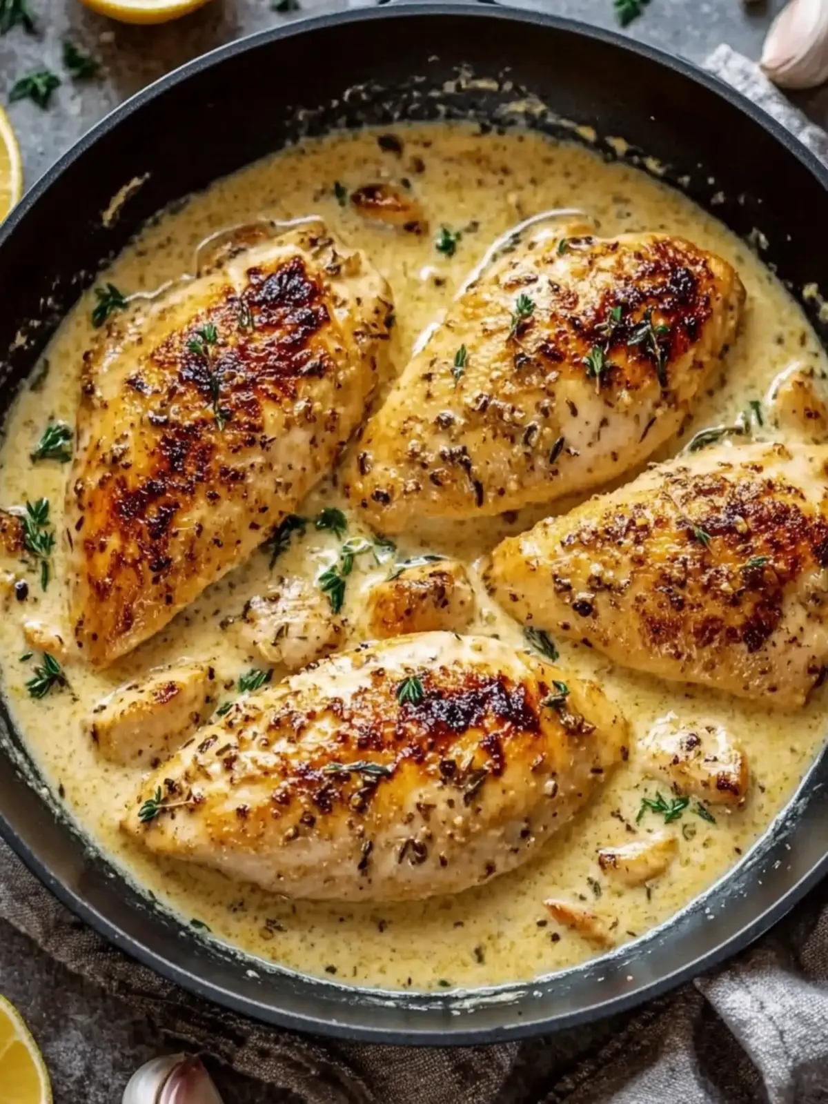 Creamy Garlic Chicken Recipe: Your Easy One-Skillet Delight 2 Creamy Garlic Chicken Recipe: Easy One-Skillet Dinner