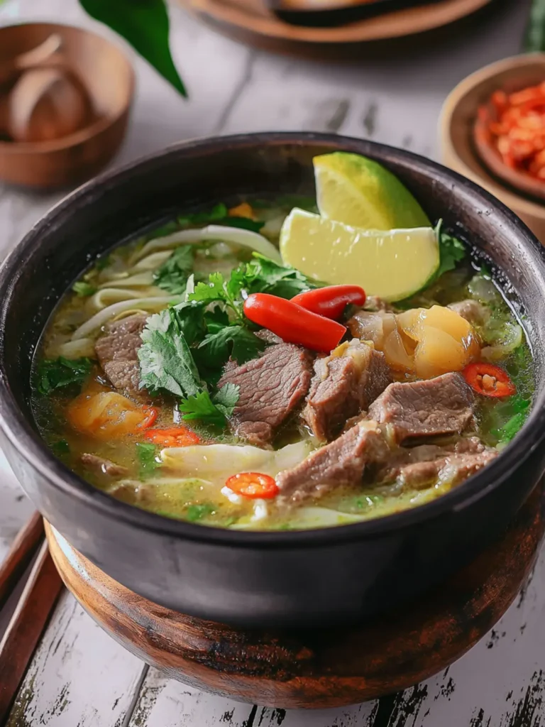 Indonesian Soto Betawi: Hearty Beef Soup for Soulful Warmth 2 Indonesian Soto Betawi (Beef Soup)