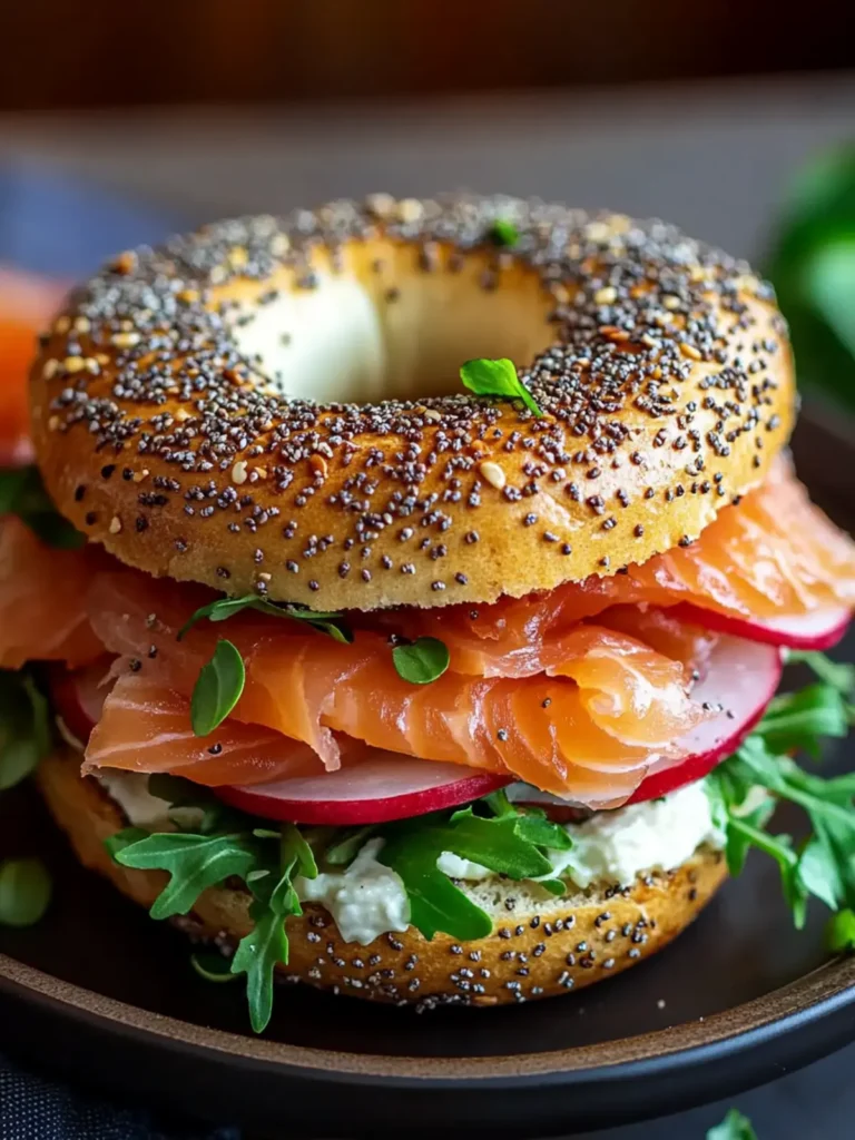 Delicious Smoked Salmon Bagel Sandwich in Just 15 Minutes! 2 Smoked Salmon Bagel Sandwich