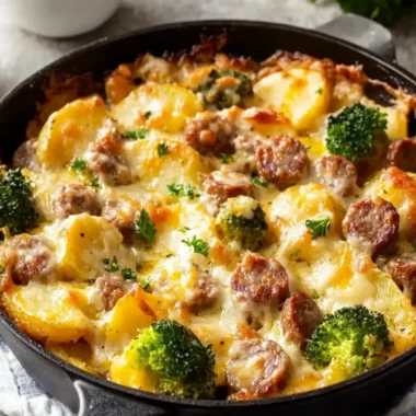 Cheesy Sausage and Potato Skillet Bake for Cozy Nights 9 Cheesy Sausage And Potato Skillet Bake