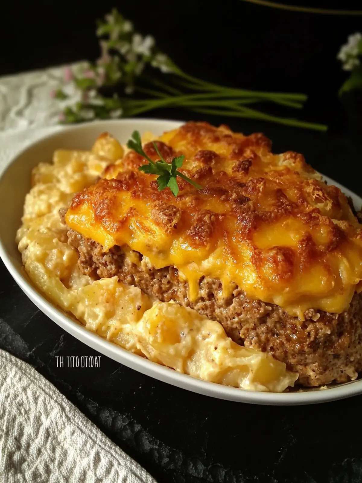Easy Cheesy Scalloped Potatoes & Meatloaf!