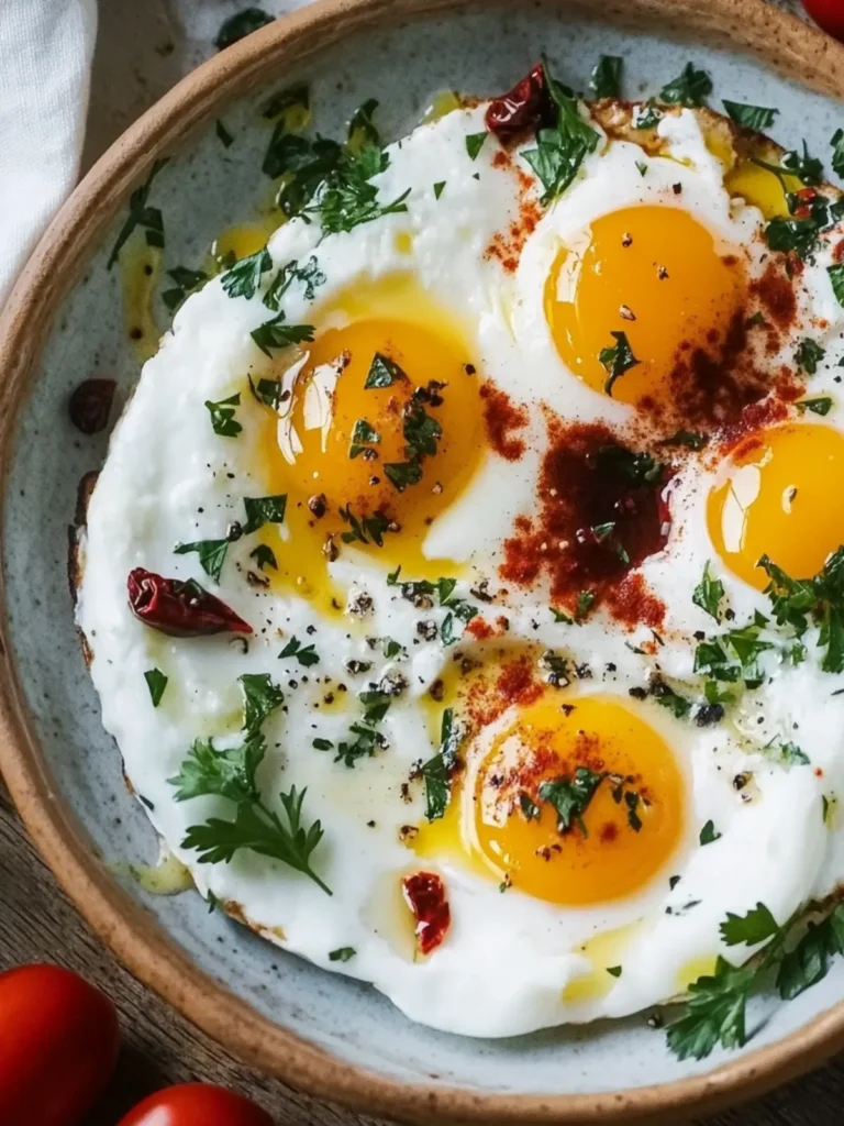 Elevate Mornings with Turkish Eggs Cilbir: Creamy & Spiced Bliss 3 Turkish Eggs (Cilbir): A Creamy and Spiced Mediterranean Breakfast