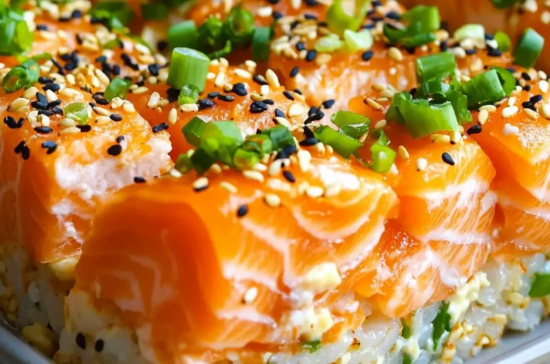 Salmon Sushi Bake