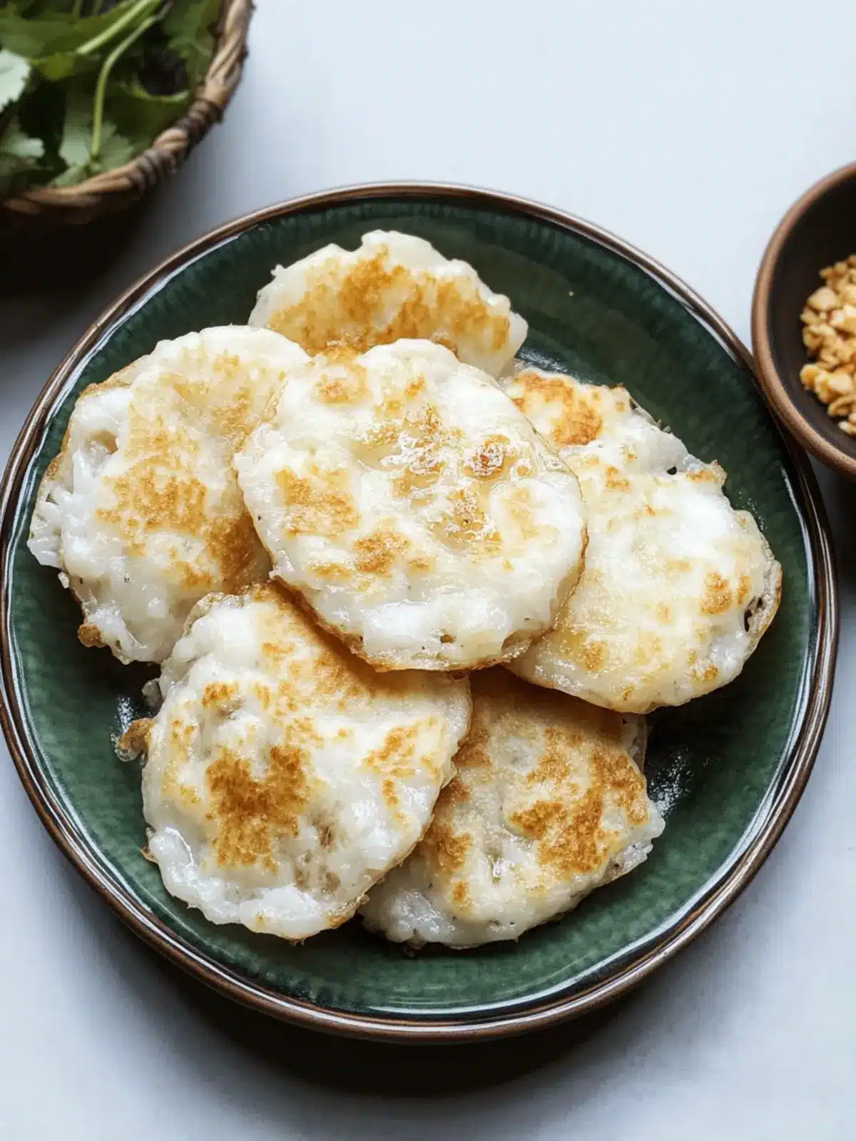 Thai Kanom Krok (Coconut Rice Pancakes)