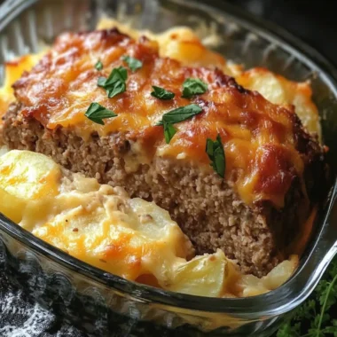 Easy Cheesy Scalloped Potatoes & Meatloaf!