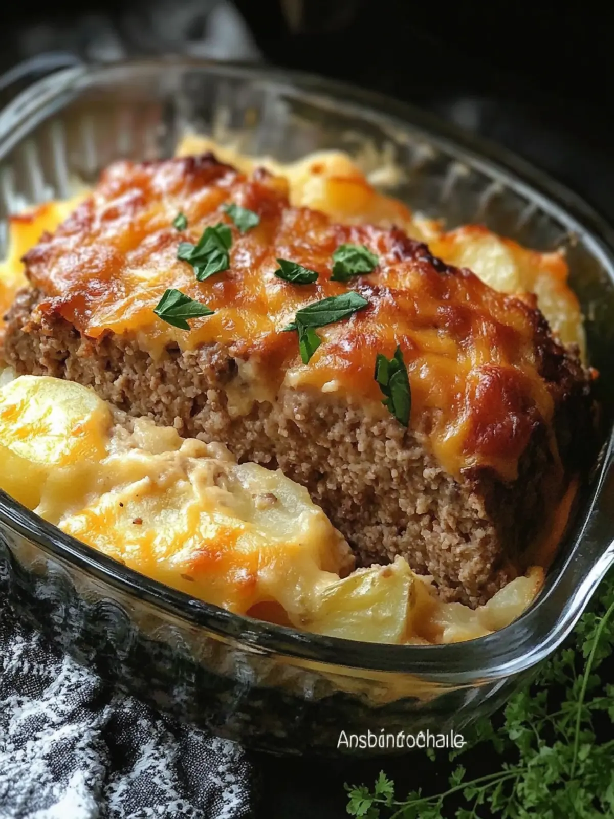 Easy Cheesy Scalloped Potatoes & Meatloaf!