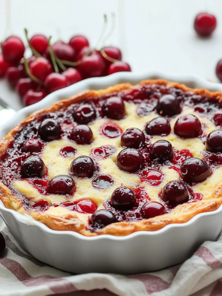 French Clafoutis (Baked Cherry Dessert)