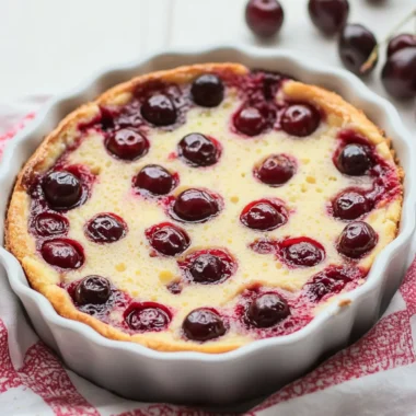 French Clafoutis (Baked Cherry Dessert)