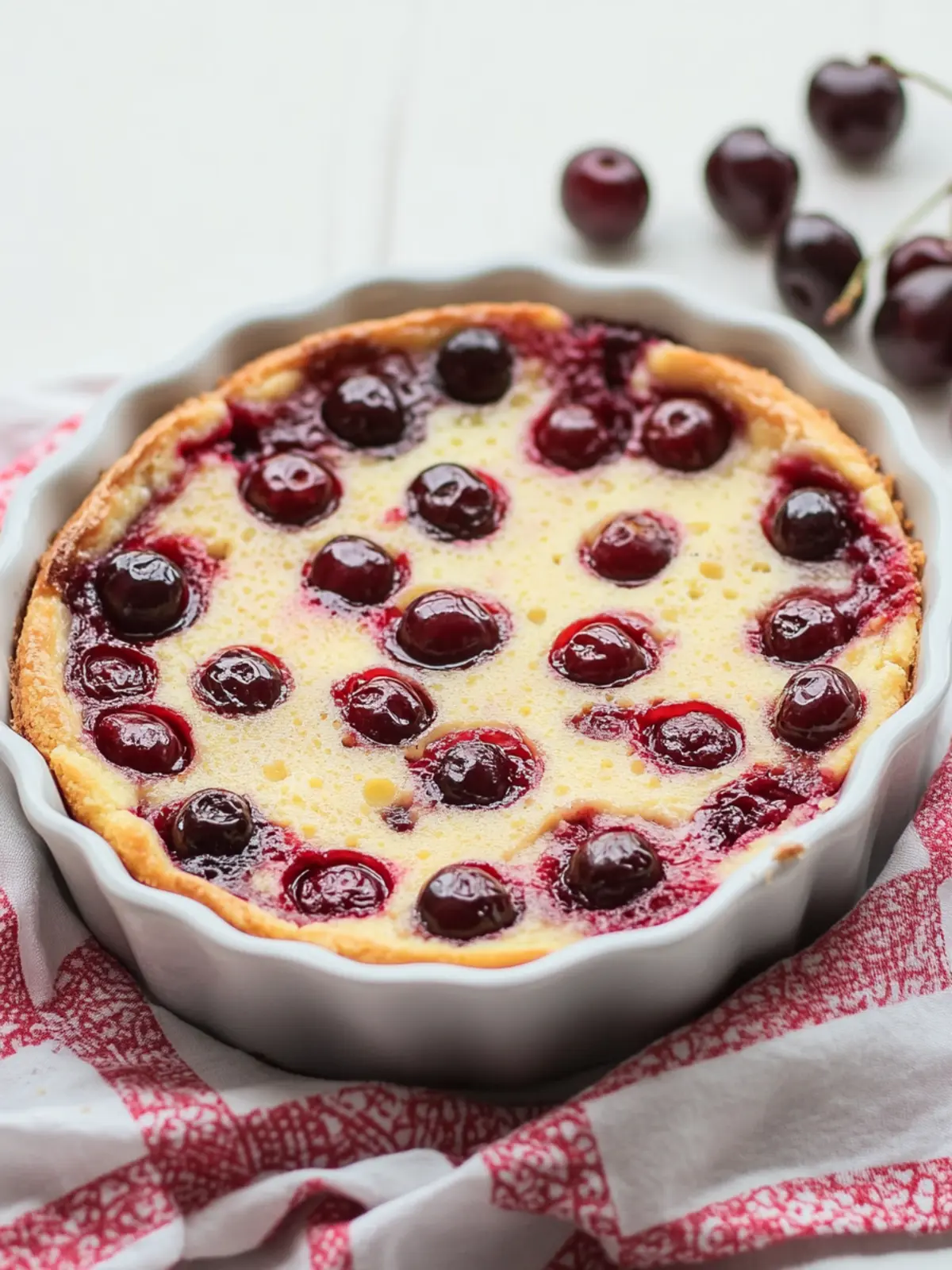 French Clafoutis (Baked Cherry Dessert)