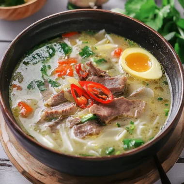 Indonesian Soto Betawi: Hearty Beef Soup for Soulful Warmth 9 Indonesian Soto Betawi (Beef Soup)