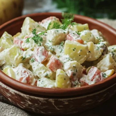 Latvian Rasols (Potato Salad)