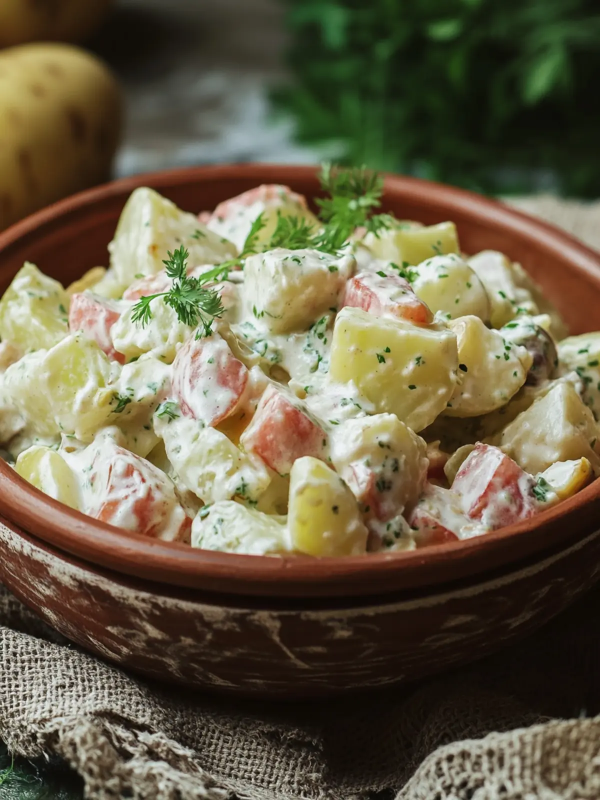 Latvian Rasols (Potato Salad)
