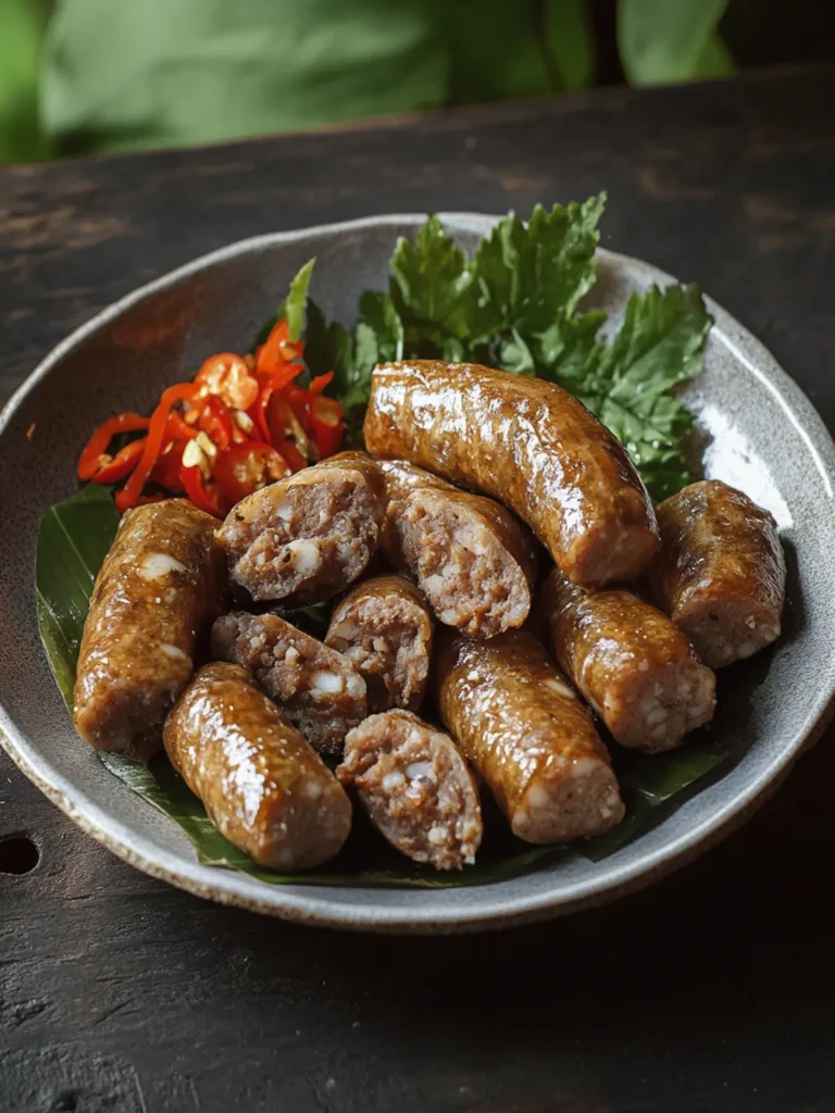 Spice Up Dinner with Authentic Thai Sai Ua Sausage Recipe 2 Thai Sai Ua (Northern Thai Sausage)