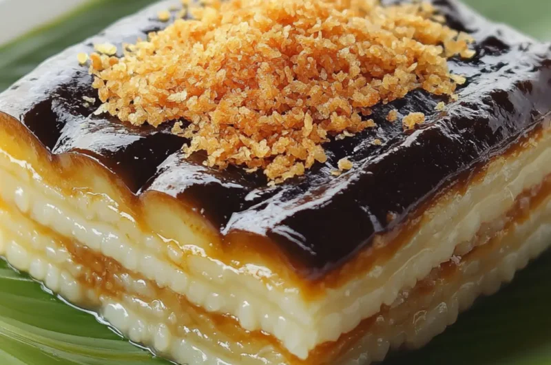 Filipino Sapin-Sapin (Layered Rice Cake)