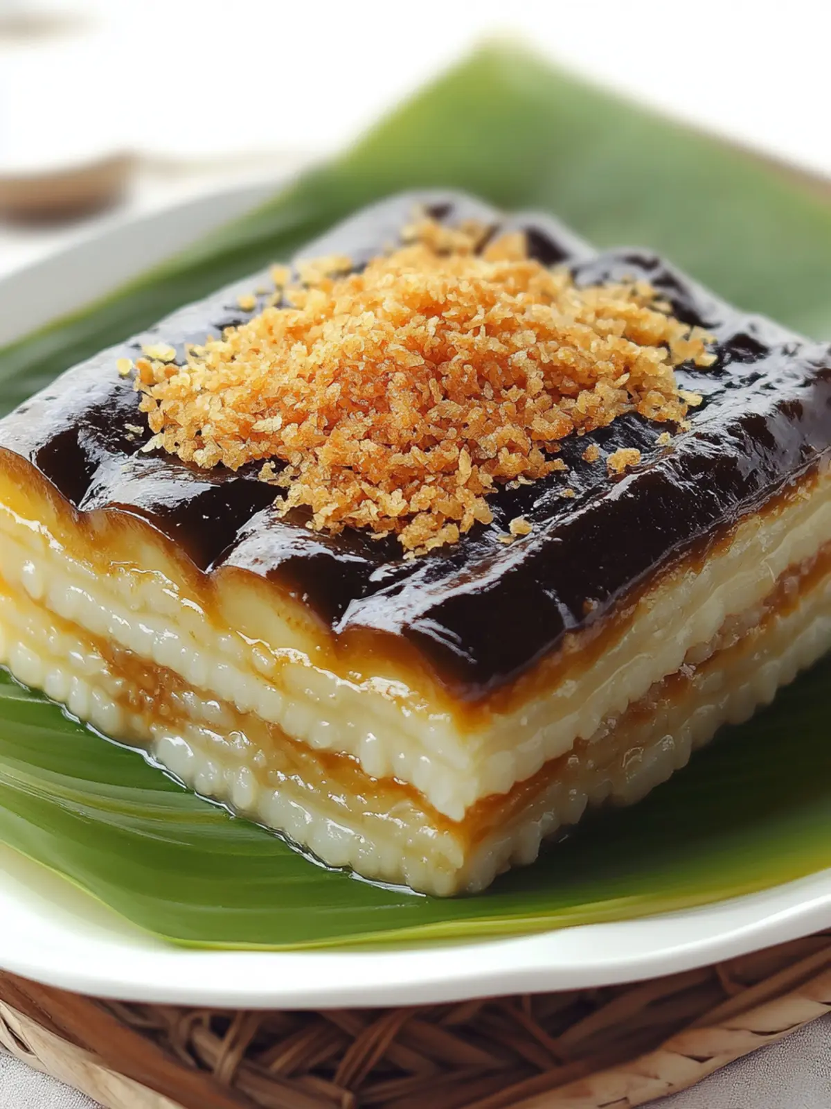 Filipino Sapin-Sapin (Layered Rice Cake)