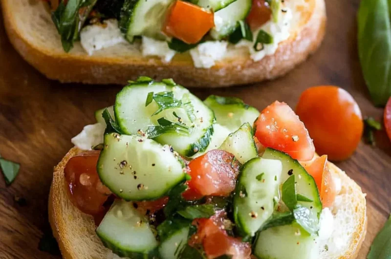 Cucumber Bruschetta