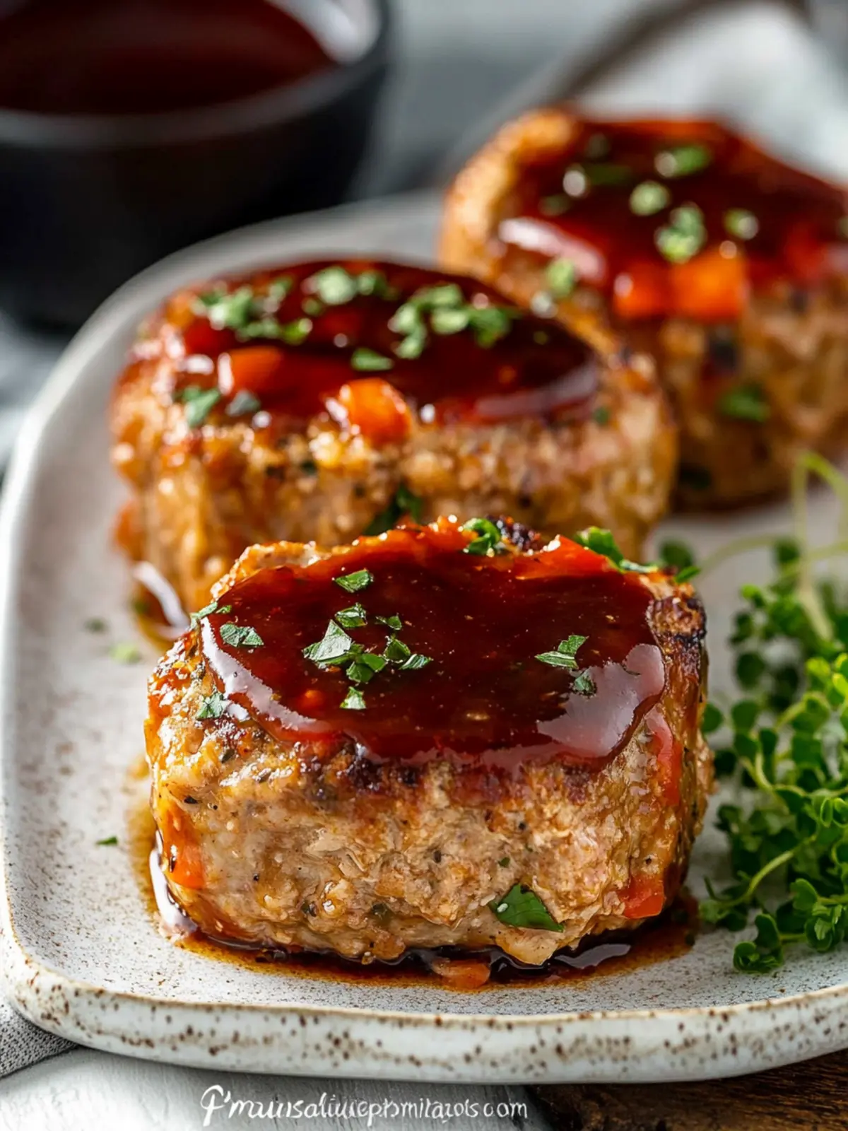Mini Chicken Meatloaf with Veggies: A Quick Healthy Delight 4 Mini Chicken Meatloaf