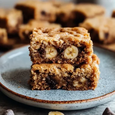 Moist Banana Bread Blondies