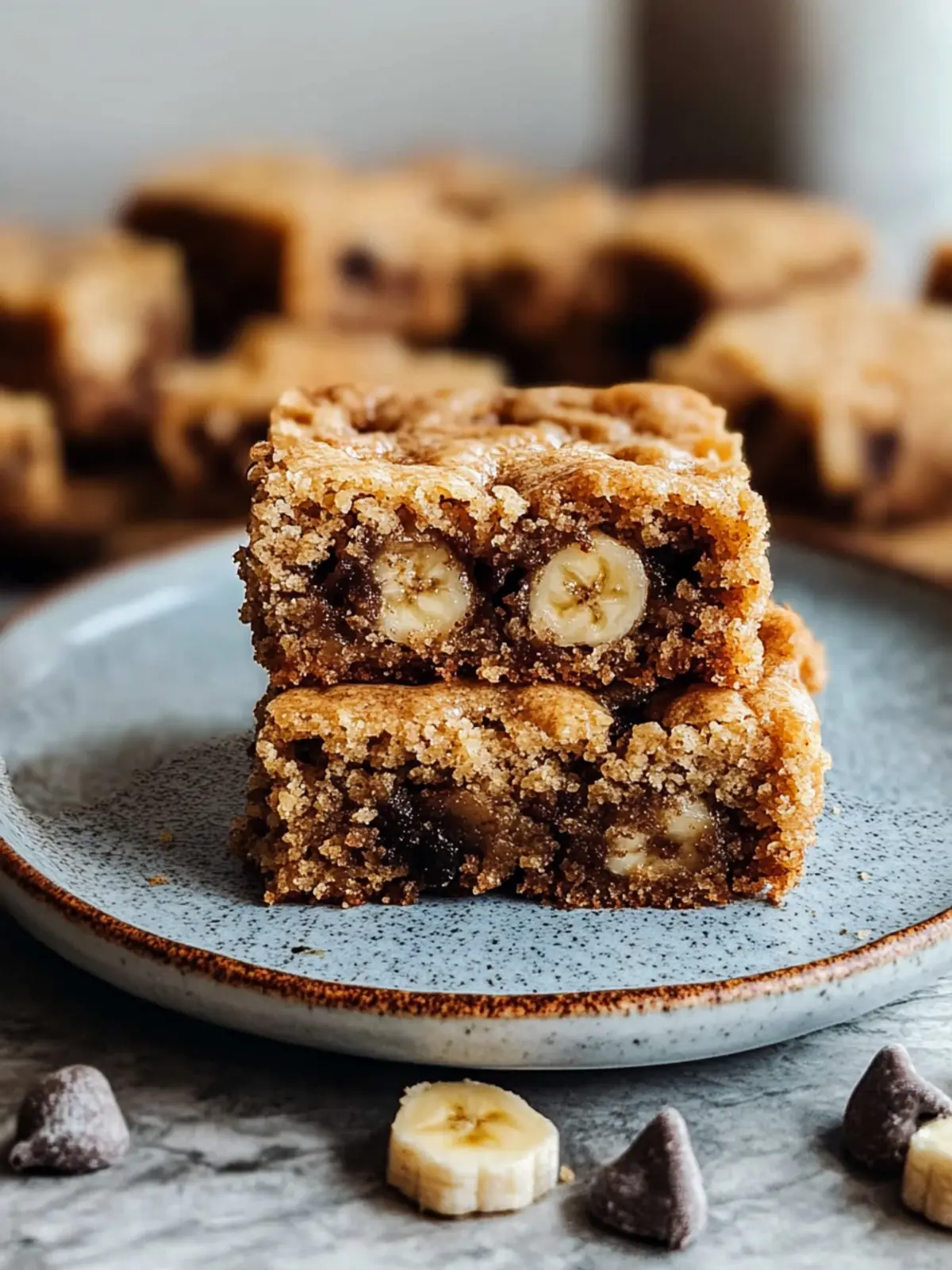 Moist Banana Bread Blondies
