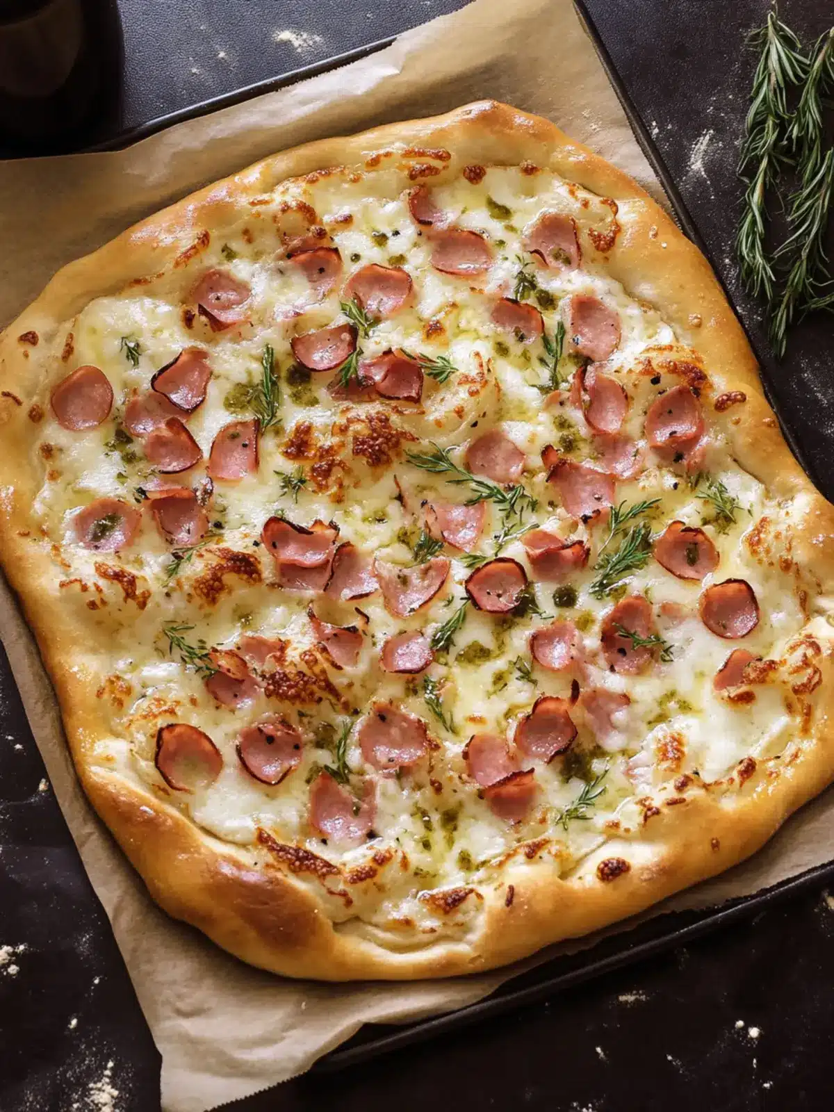 German Flammkuchen (Flatbread Pizza)