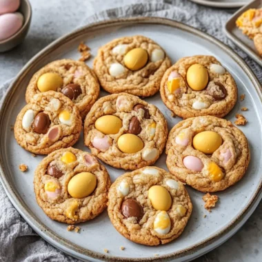 Brown Butter Cadbury Egg Cookies