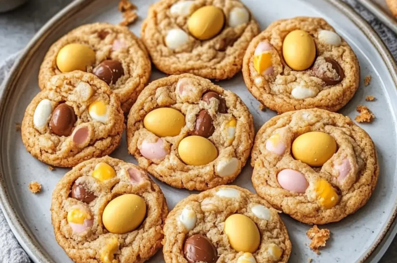 Brown Butter Cadbury Egg Cookies