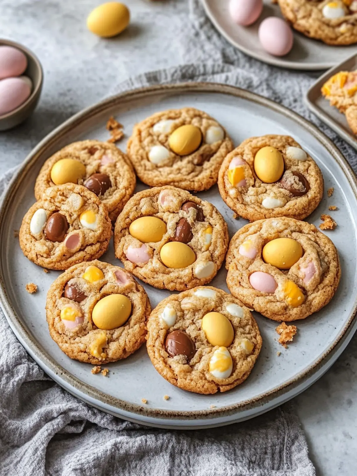Brown Butter Cadbury Egg Cookies