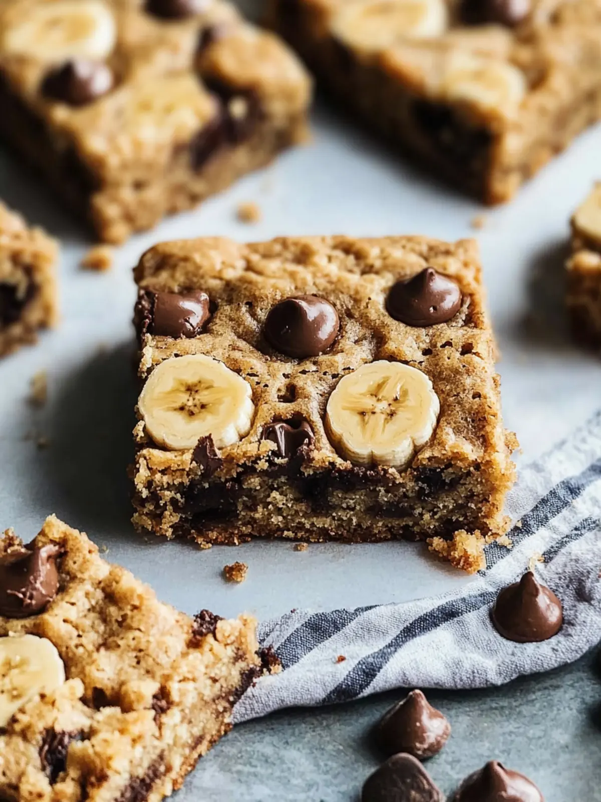 Moist Banana Bread Blondies