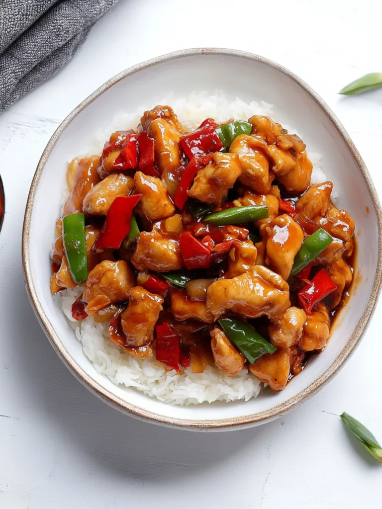 Chinese Kung Pao Chicken (Spicy Stir Fried Chicken)