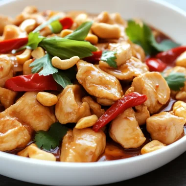 Thai Kai Med Ma Muang (Chicken with Cashew Nuts)