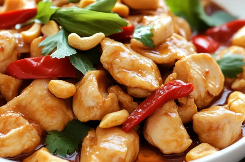 Thai Kai Med Ma Muang (Chicken with Cashew Nuts)