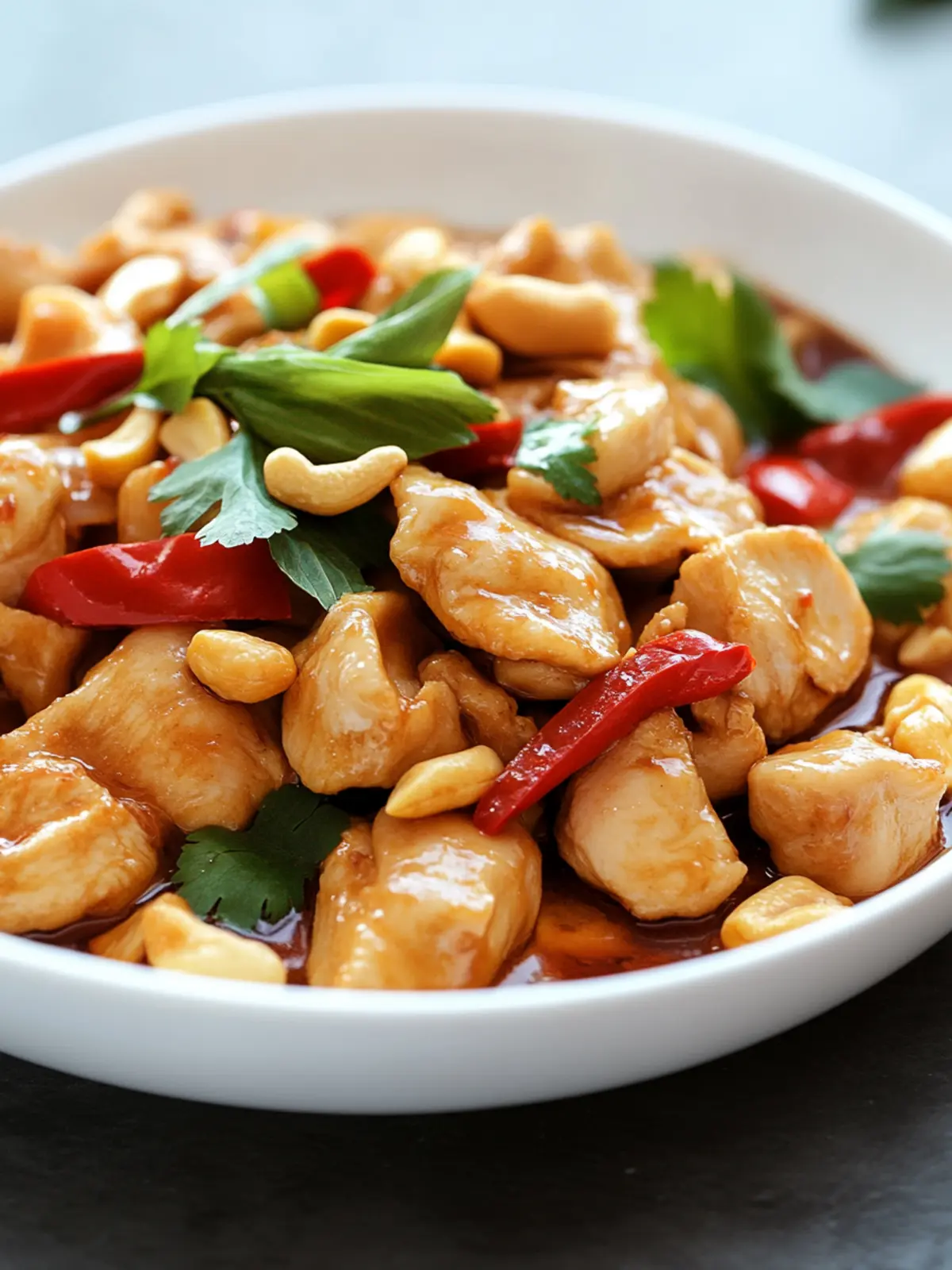 Thai Kai Med Ma Muang (Chicken with Cashew Nuts)