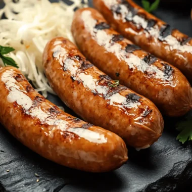 Grill Perfect German Bratwurst for Cozy Home Feasts 9 German Bratwurst (Grilled Sausage)