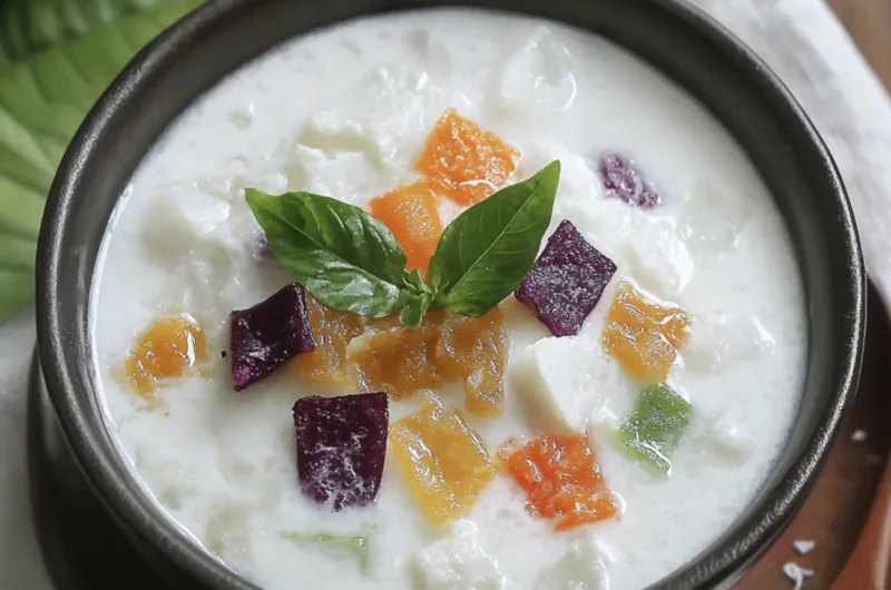 Malaysian Bubur Cha Cha (Sweet Coconut Milk Dessert)