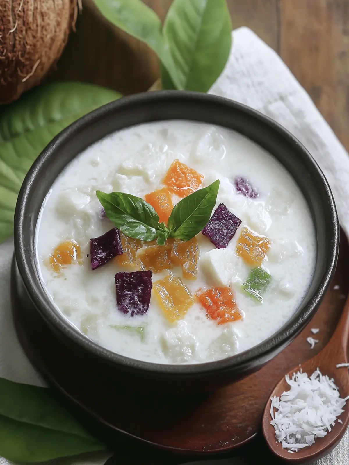 Malaysian Bubur Cha Cha (Sweet Coconut Milk Dessert)