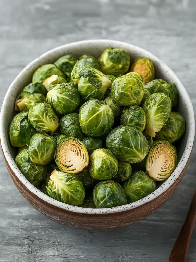 Belgian Chou de Bruxelles: Crispy Garlic Roasted Perfection 2 Belgian Chou de Bruxelles (Brussels Sprouts)
