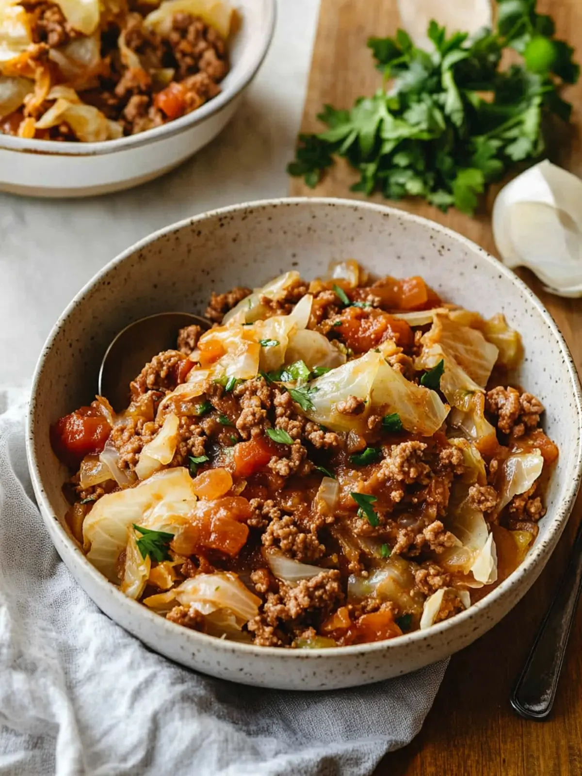Ground Beef and Cabbage