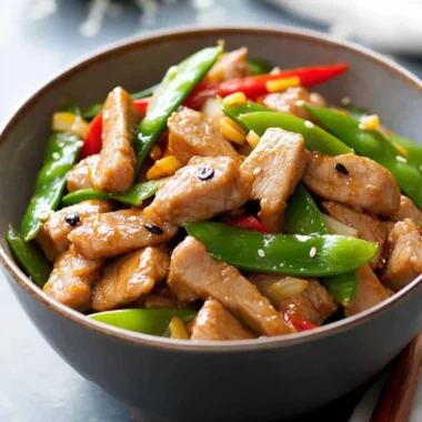 Savory Pork Stir-Fry with Sugar Snap Peas Ready in 30 Minutes 10 Pork Stir-Fry with Sugar Snap Peas