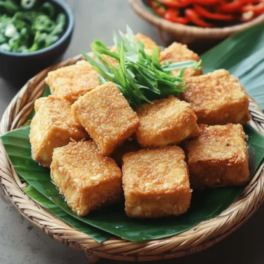 Indonesian Tahu Sumedang (Fried Tofu)