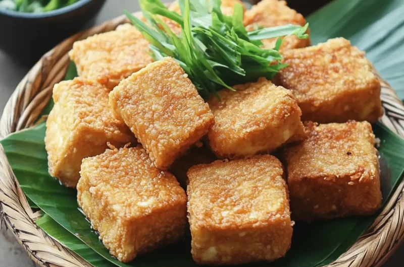 Indonesian Tahu Sumedang (Fried Tofu)