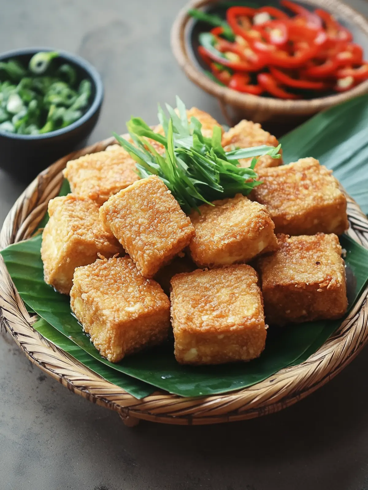 Indonesian Tahu Sumedang (Fried Tofu)